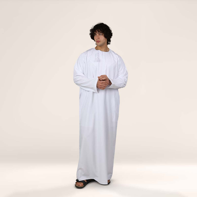 Triple White Omani Dishdasha