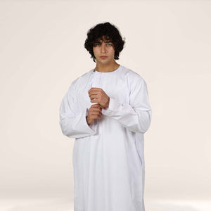 Triple White Omani Dishdasha