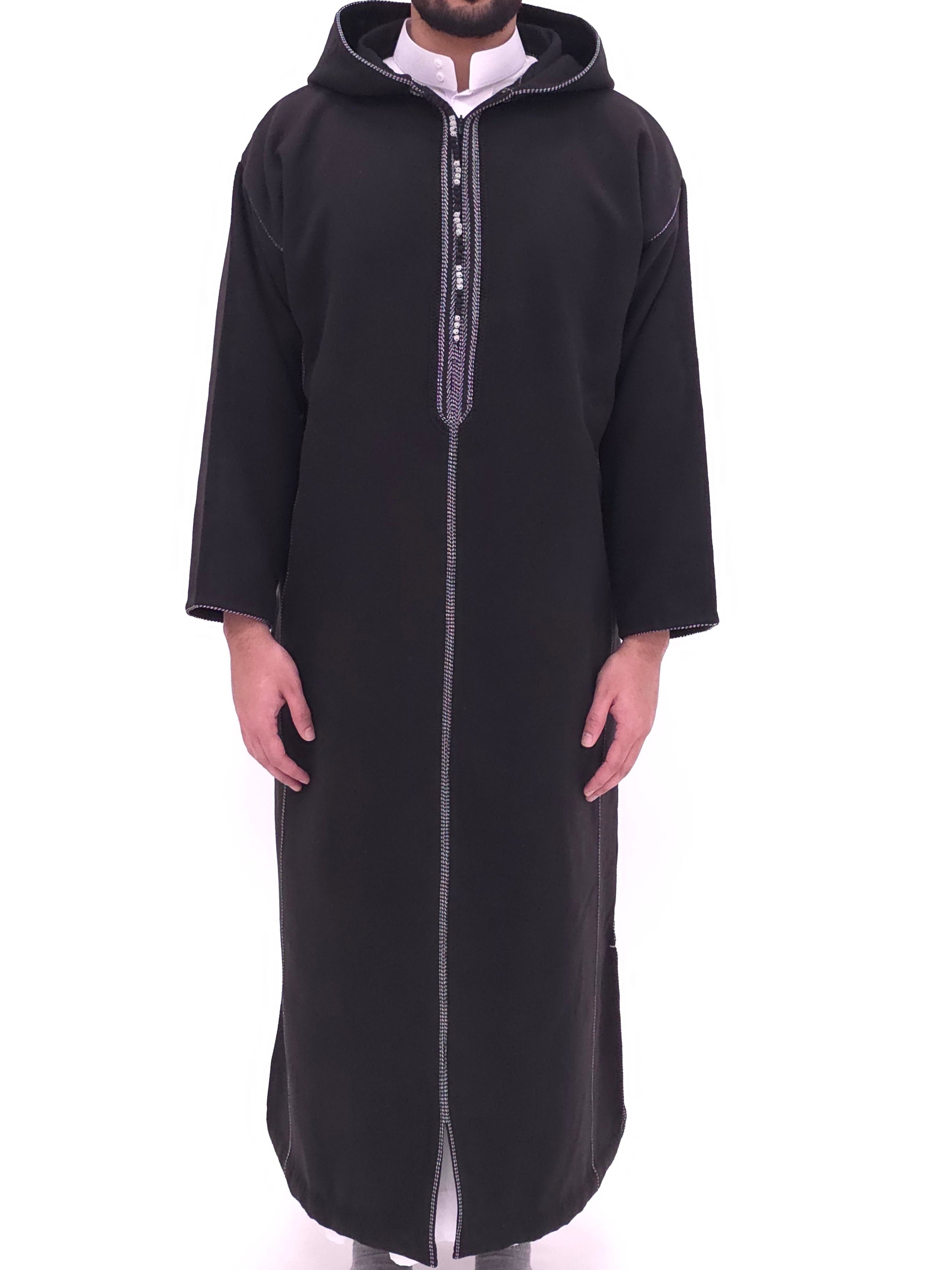 Premium Jet Black Djellaba