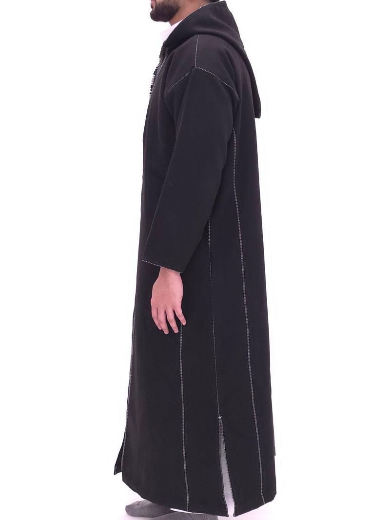 Premium Jet Black Djellaba