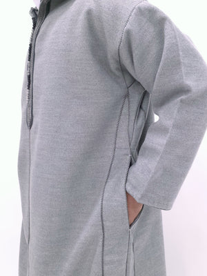 Premium Heather Gray Djellaba