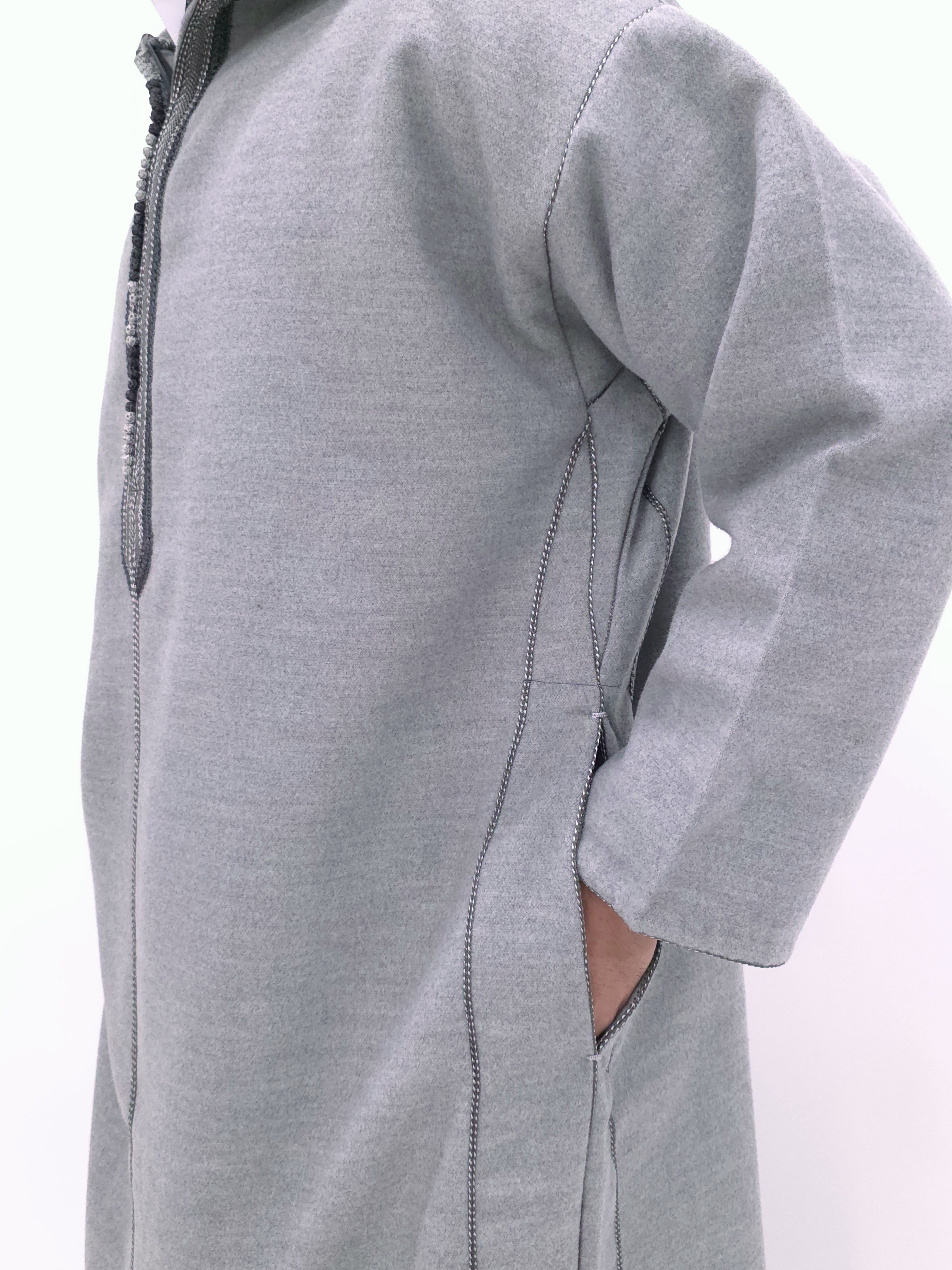 Premium Heather Gray Djellaba