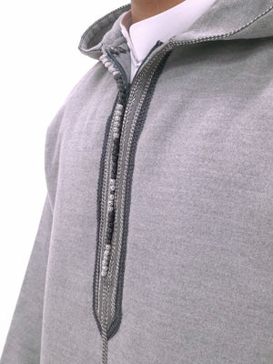 Premium Heather Gray Djellaba