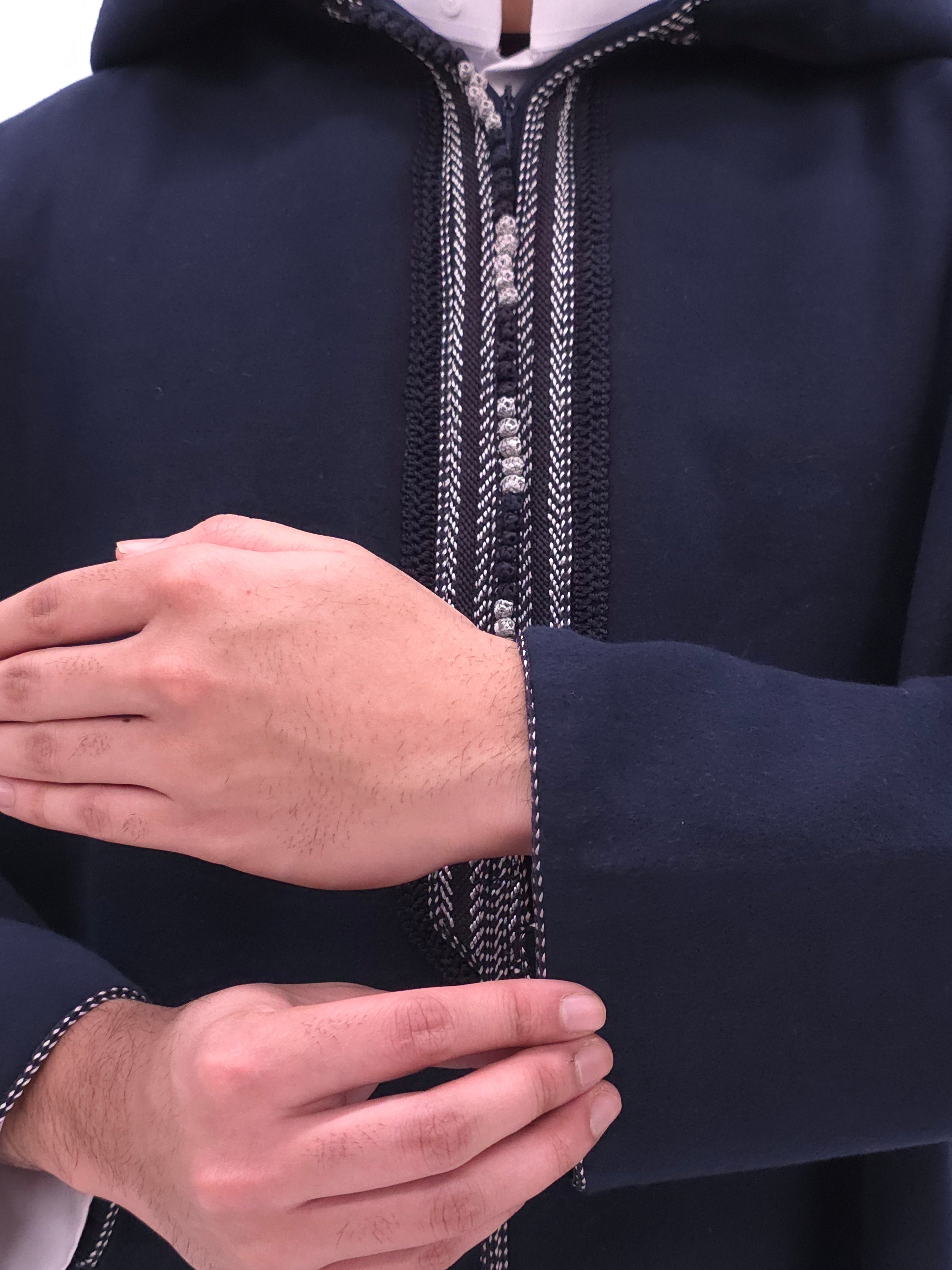 Premium Navy Blue Djellaba
