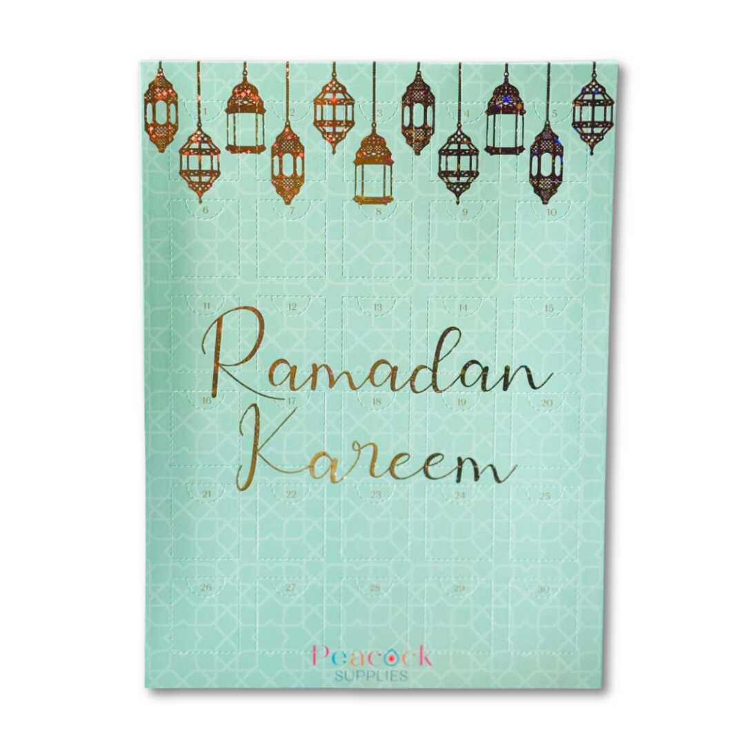 Ramadan Sweets Countdown Calendar - Green & Gold