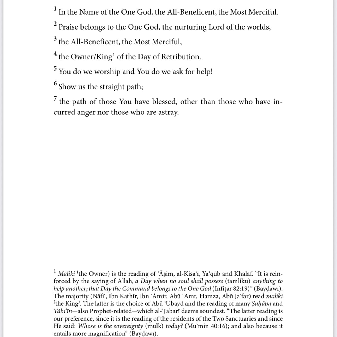 The Meanings of the Inimitable Quran: A Lection-Based Rendering in English