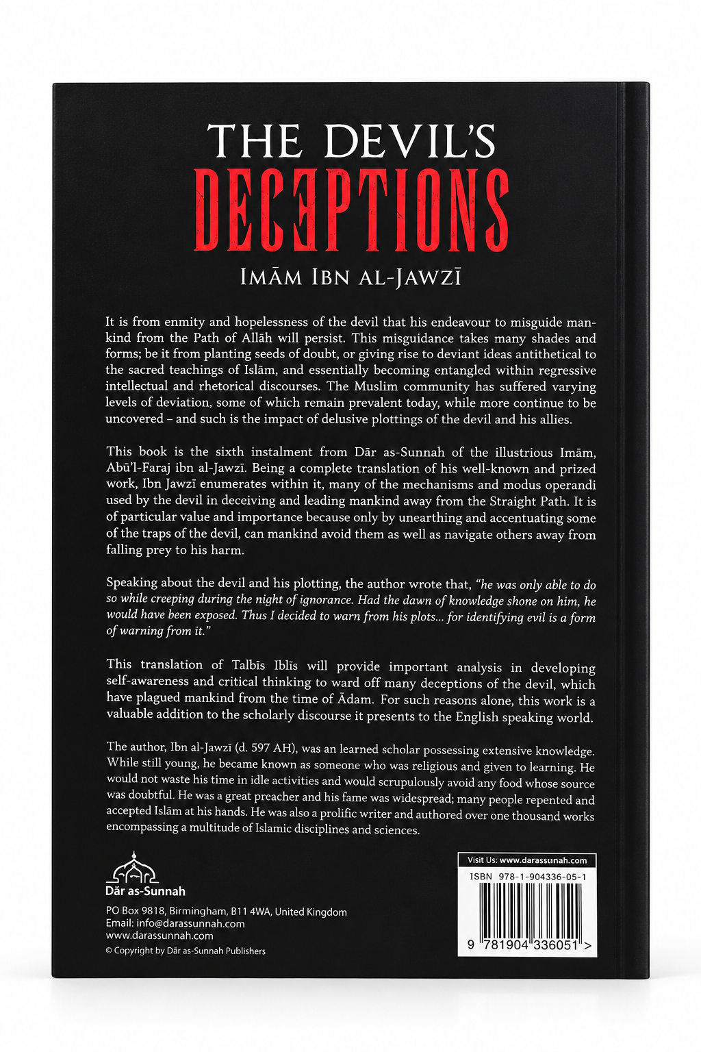 The Devil's Deception (Talbis Iblis) By Imam Ibn Al-Jawzi