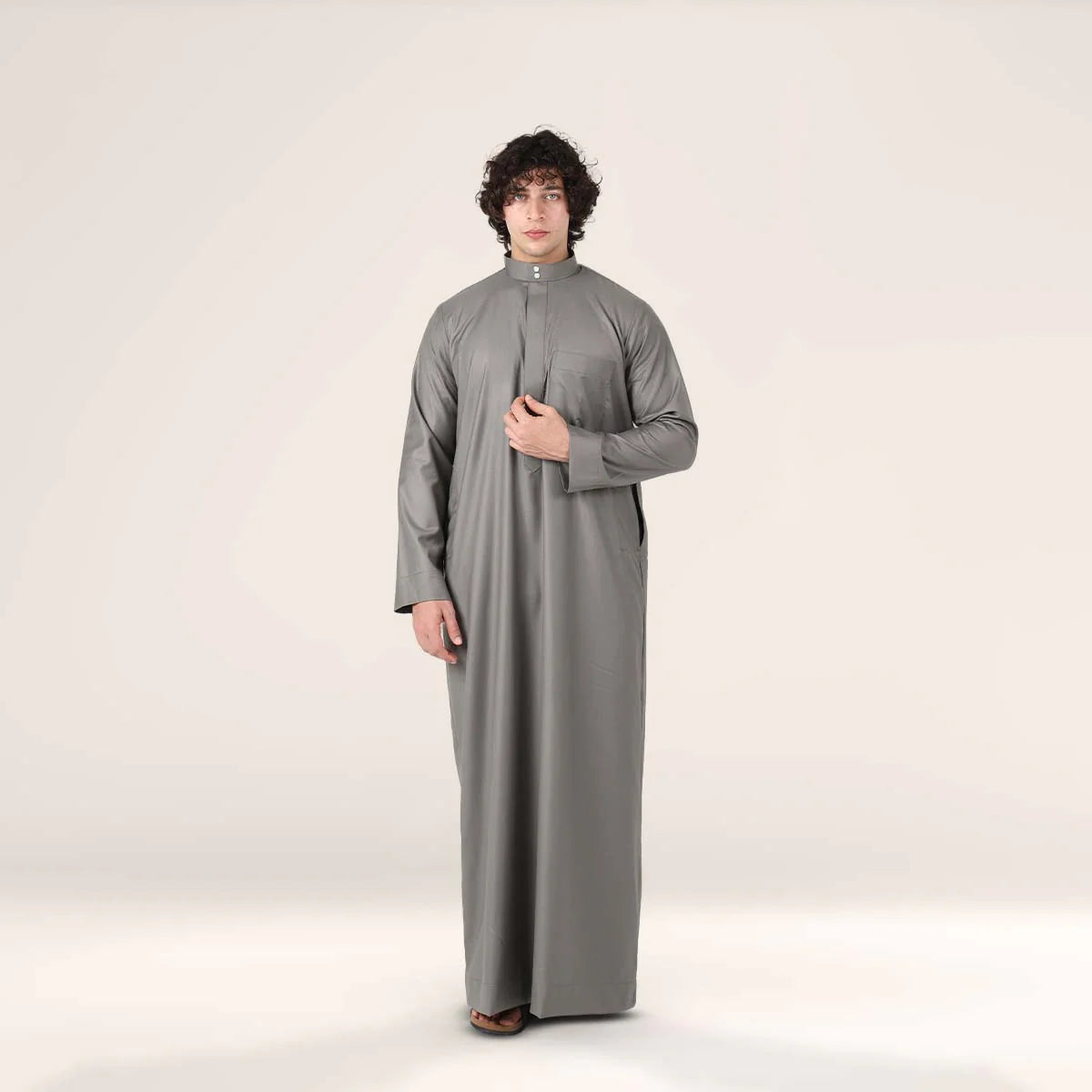 Collar Thobe Anthracite Grey