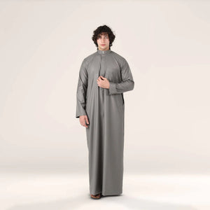 Collar Thobe Anthracite Grey