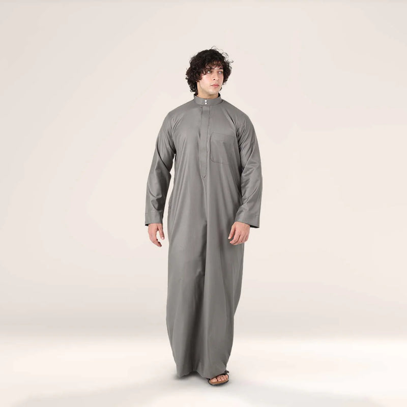 Collar Thobe Anthracite Grey