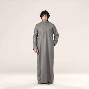 Collar Thobe Anthracite Grey