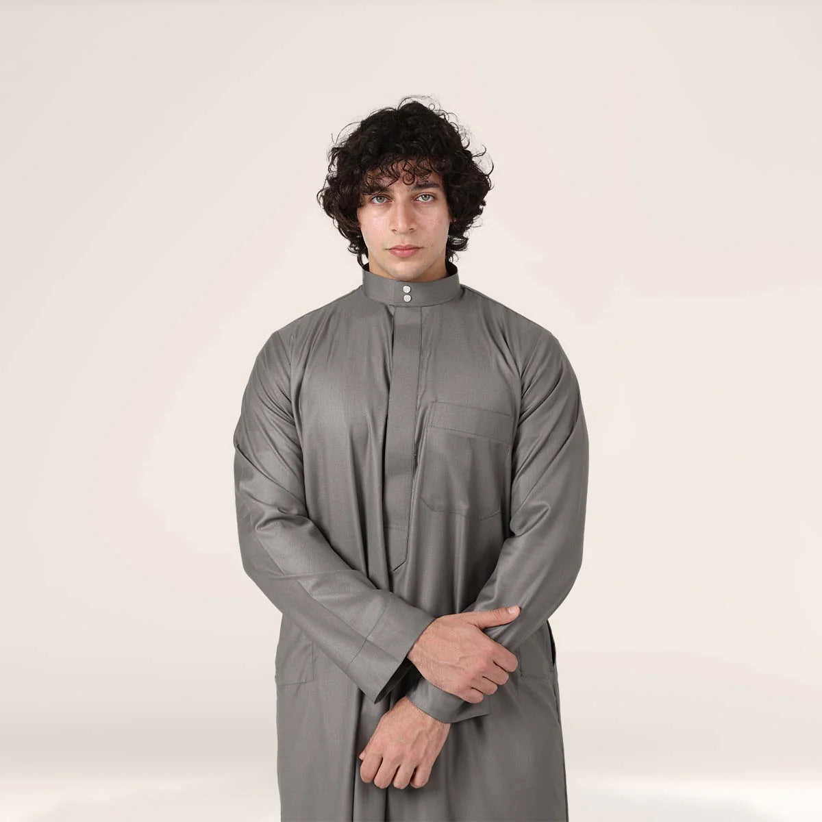 Collar Thobe Anthracite Grey