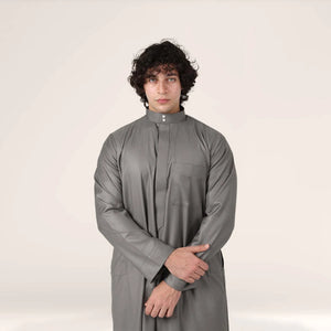 Collar Thobe Anthracite Grey