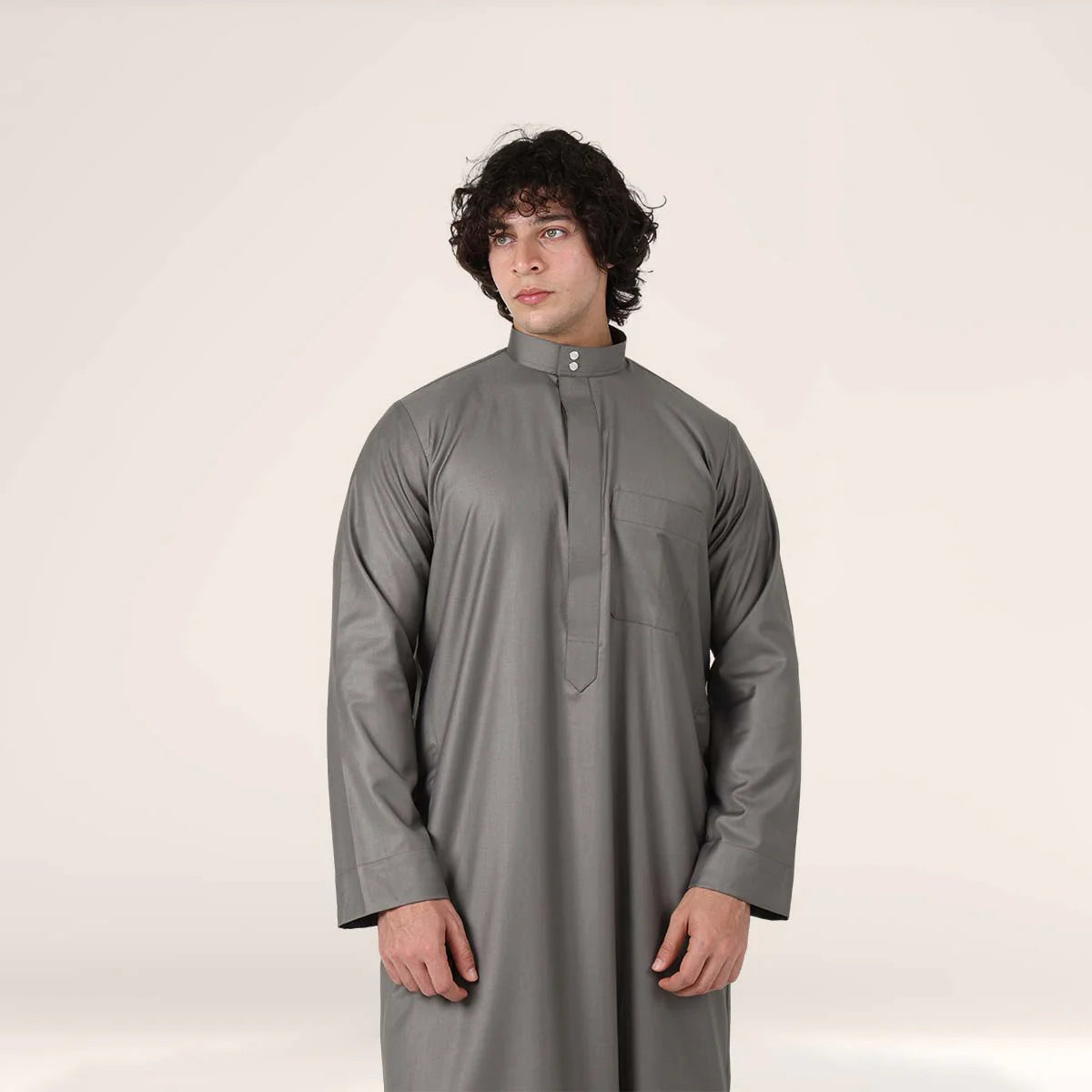 Collar Thobe Anthracite Grey