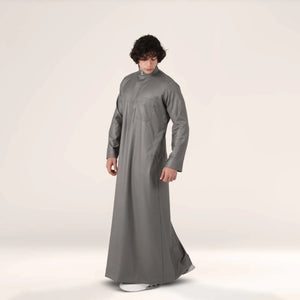 Collar Thobe Anthracite Grey