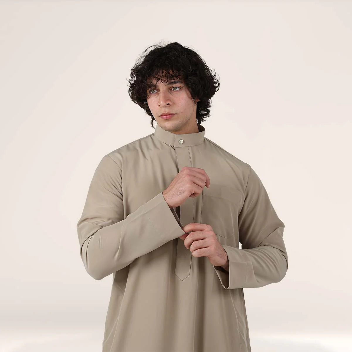 Collar Thobe Desert Sand