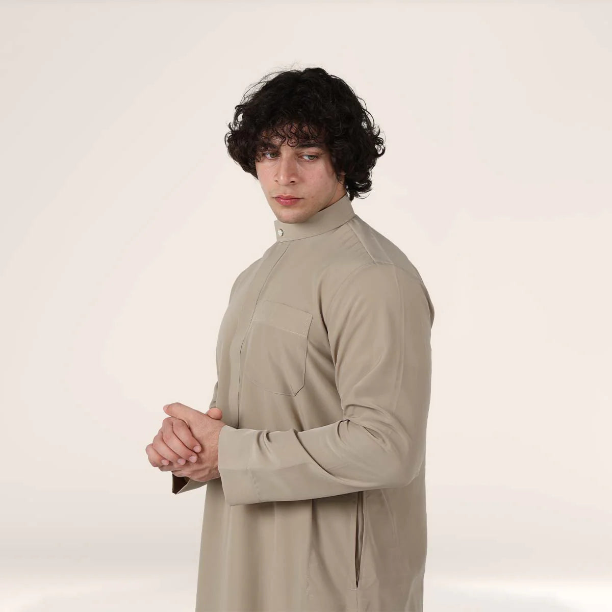 Collar Thobe Desert Sand