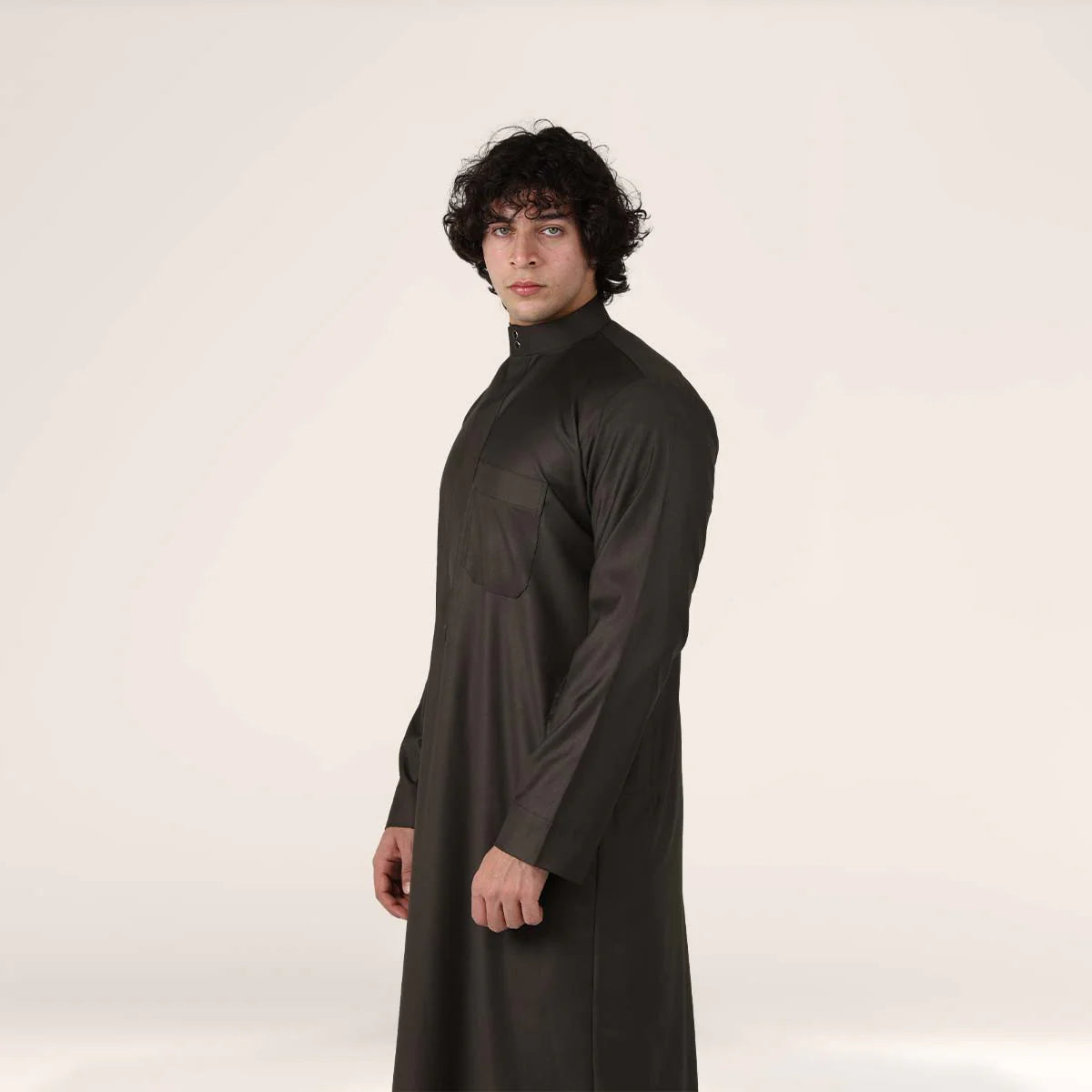 Collar Thobe Imperial Olive