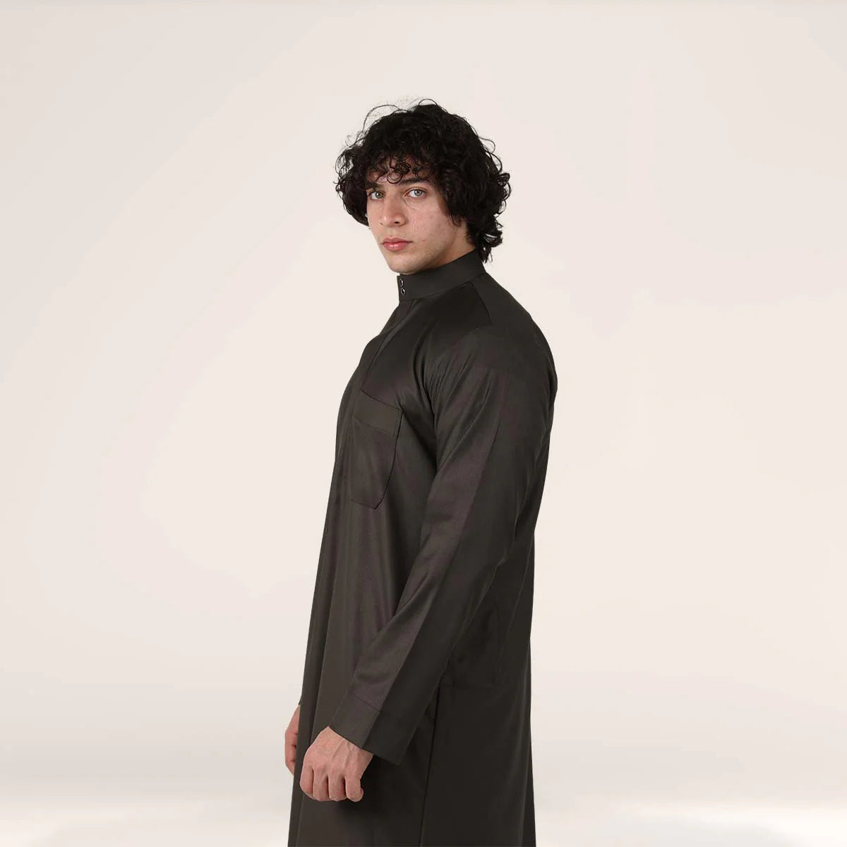 Collar Thobe Imperial Olive