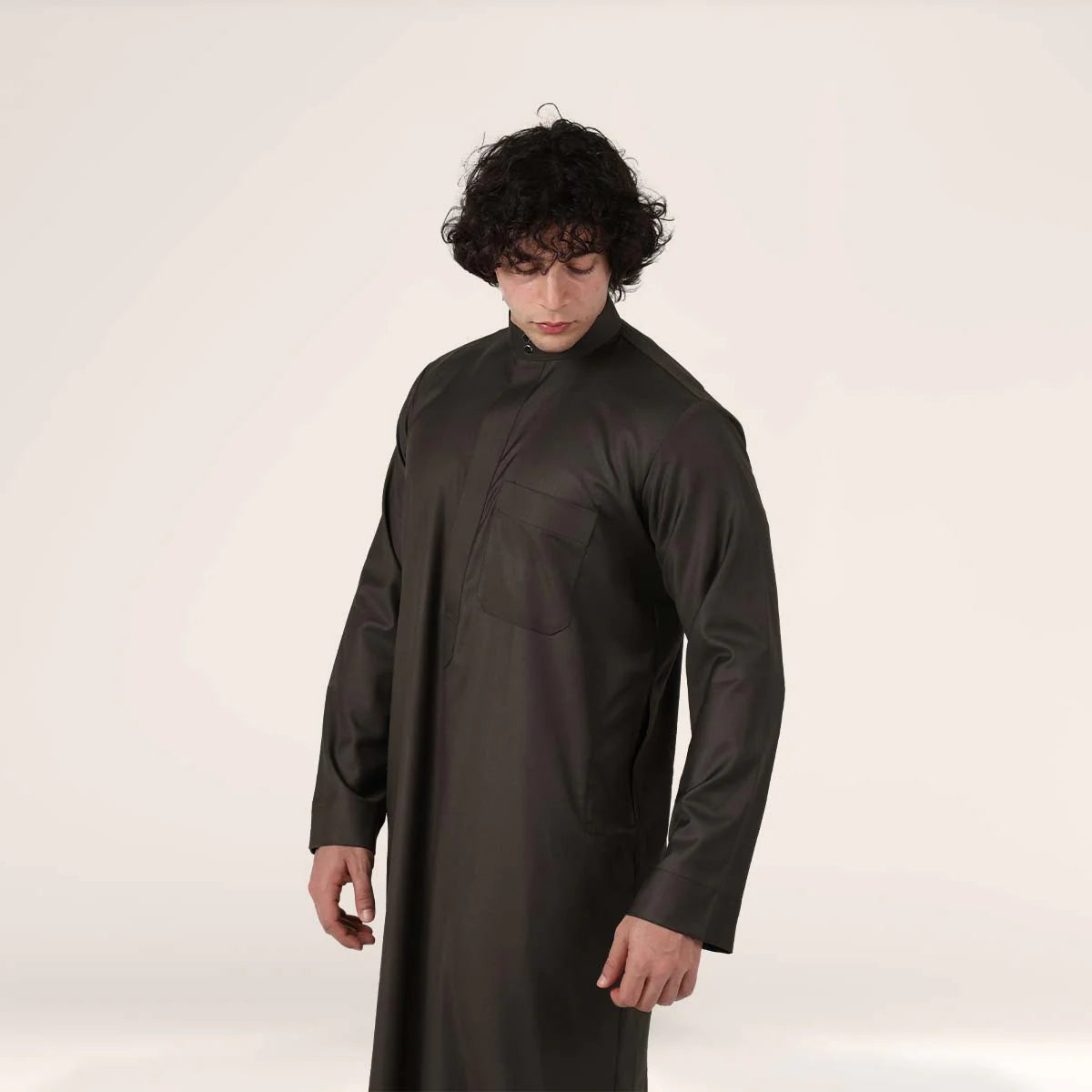Collar Thobe Imperial Olive