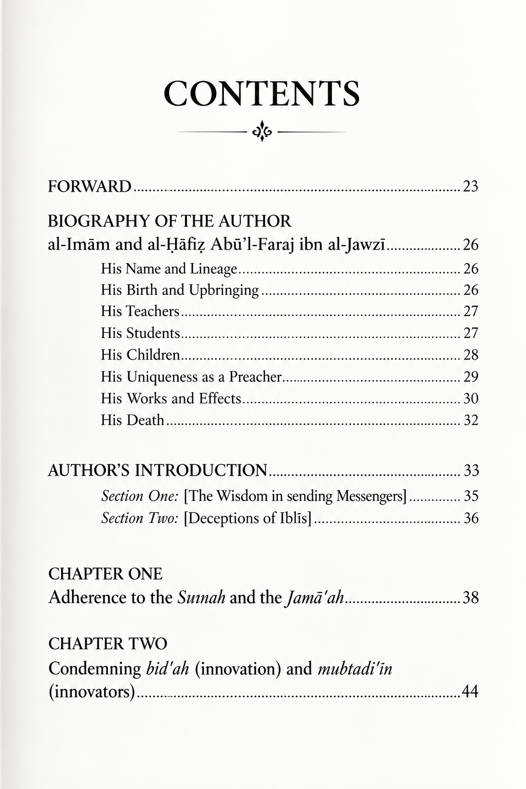 The Devil's Deception (Talbis Iblis) By Imam Ibn Al-Jawzi