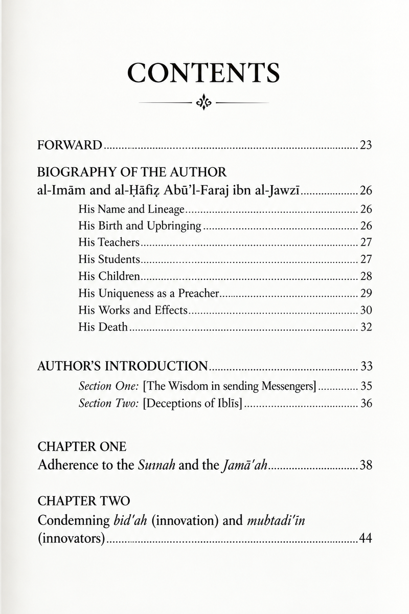 The Devil's Deception (Talbis Iblis) By Imam Ibn Al-Jawzi
