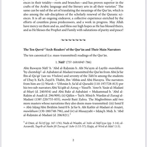 The Meanings of the Inimitable Quran: A Lection-Based Rendering in English
