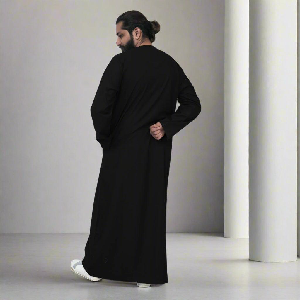 Black & Gold Emirati Thobe