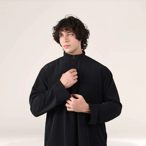 Collar Thobe Obsidian Black