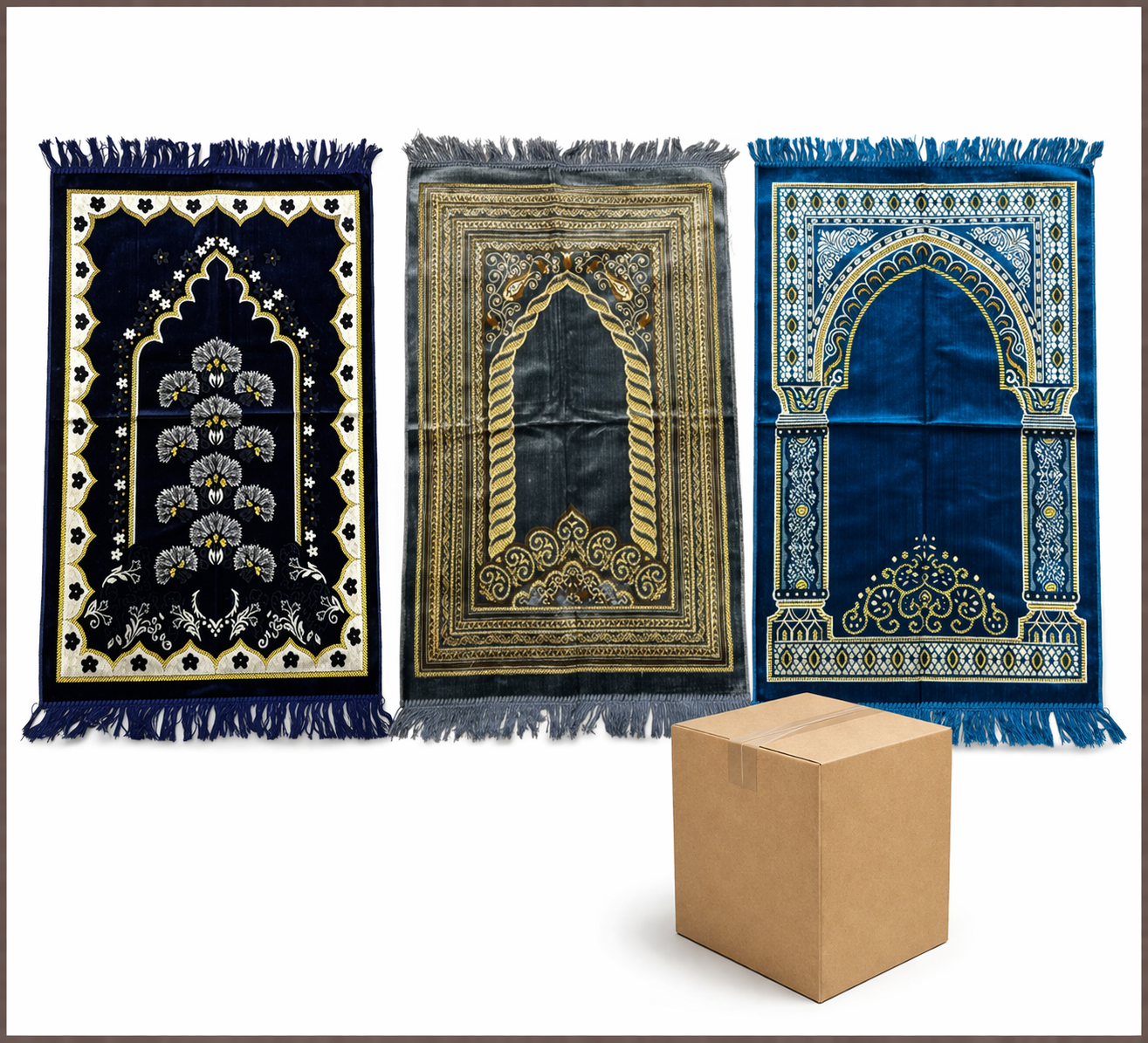 Prayer Rugs (Assorted Designs) BULK PACK OF 30 RUGS