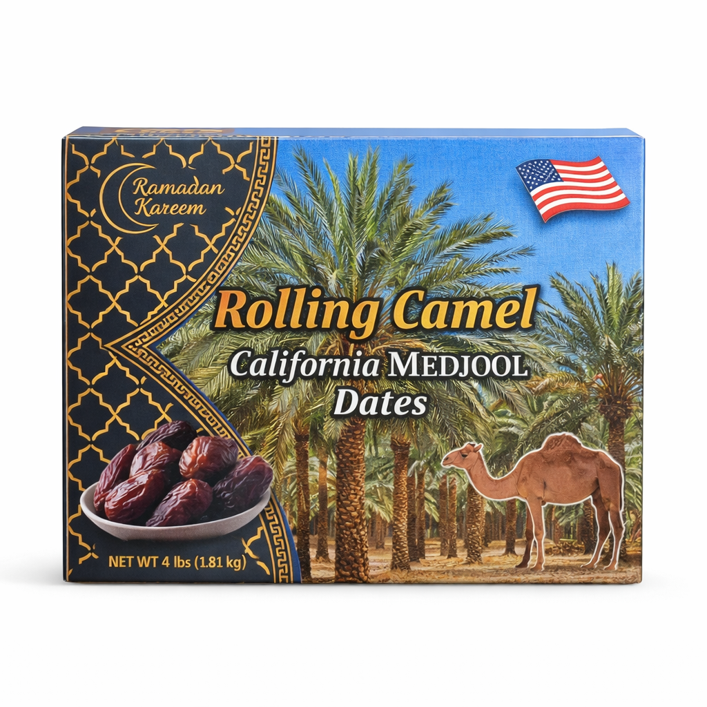 Rolling Camel California Medjool Dates (Ramadan Kareem) — 4 lb