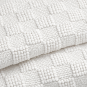 Ihram Set for Hajj & Umrah (2-Piece) – White Checkered Towel Fabric + Carry Bag