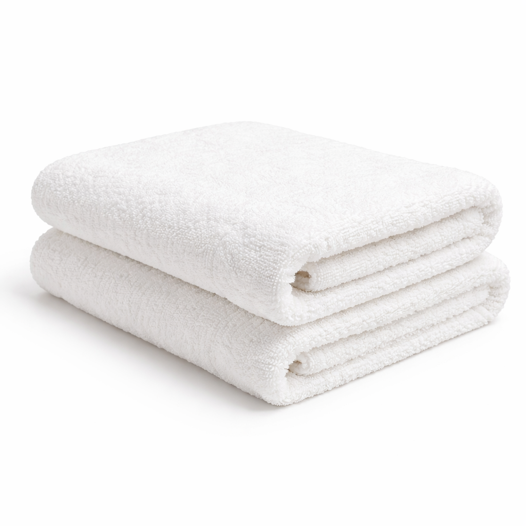 Ihram Set for Hajj & Umrah (2-Piece) – White Towel-Terry Fabric + Carry Bag