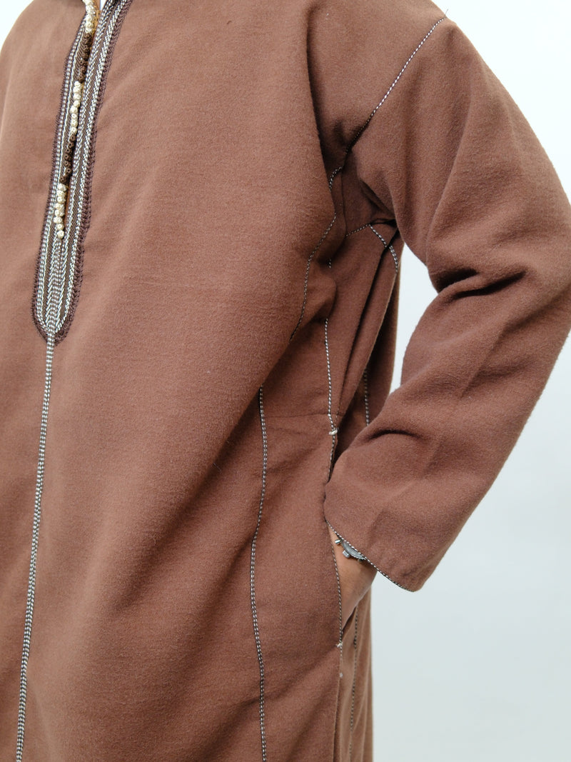 Premium Pecan Brown Djellaba