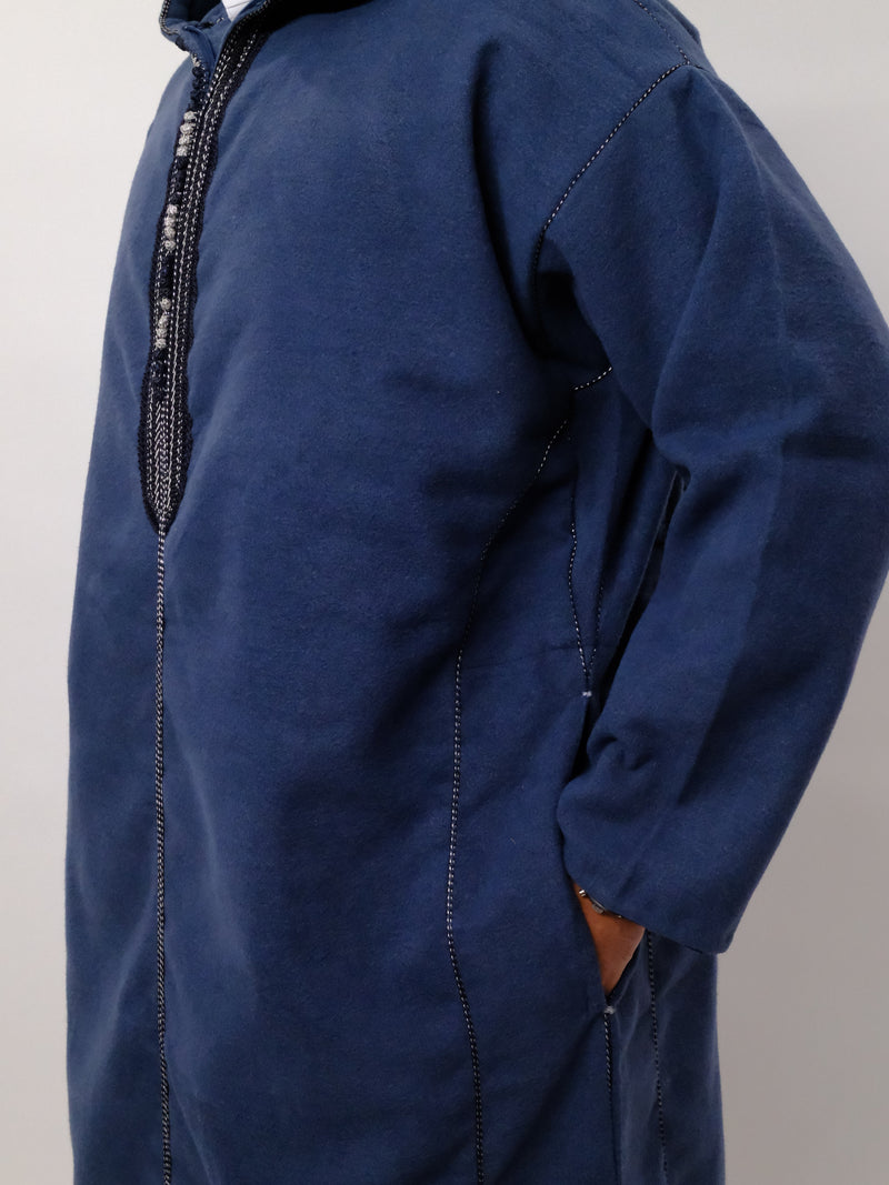 Premium Sapphire Blue Djellaba