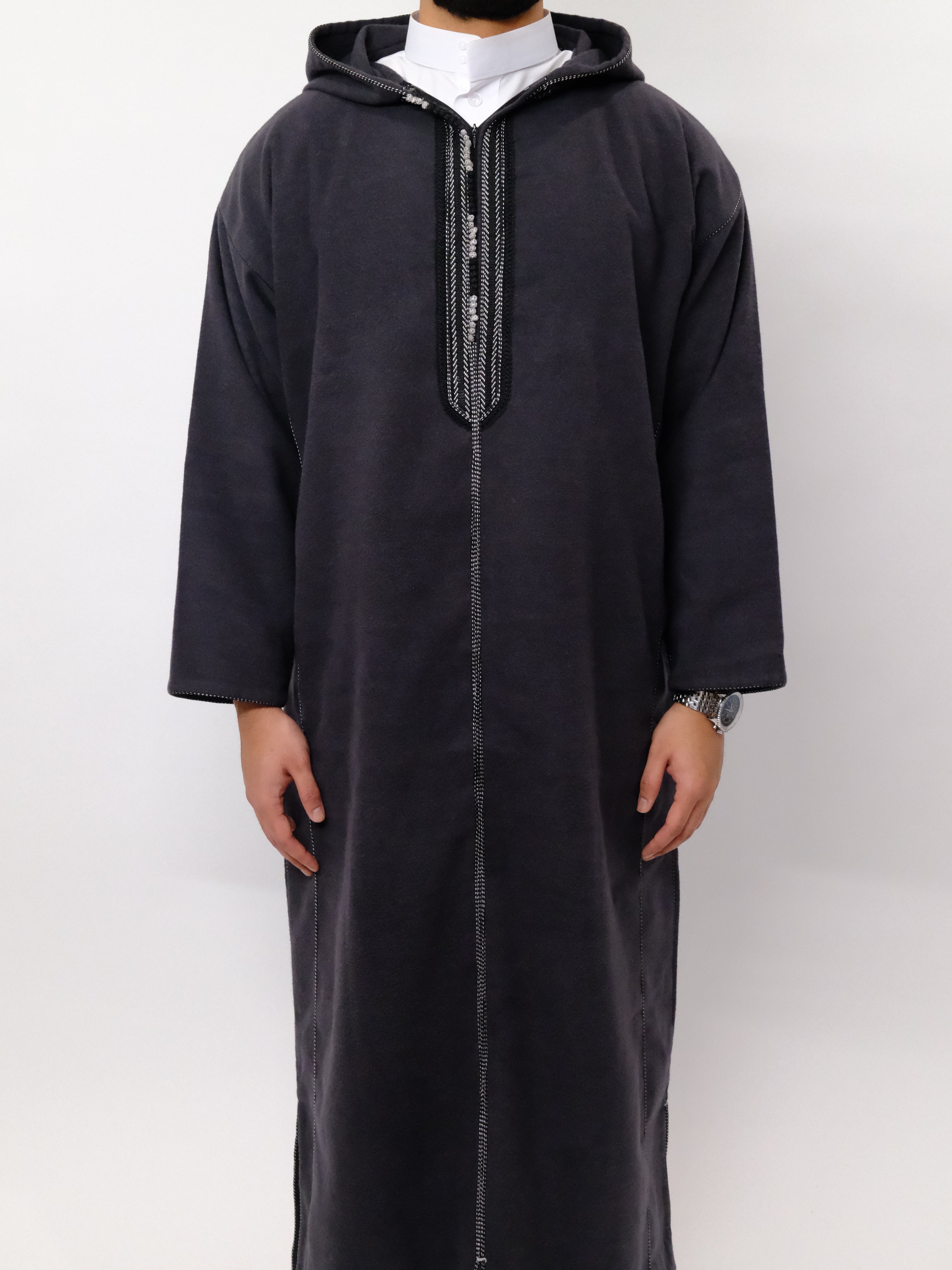 Premium Charcoal Djellaba
