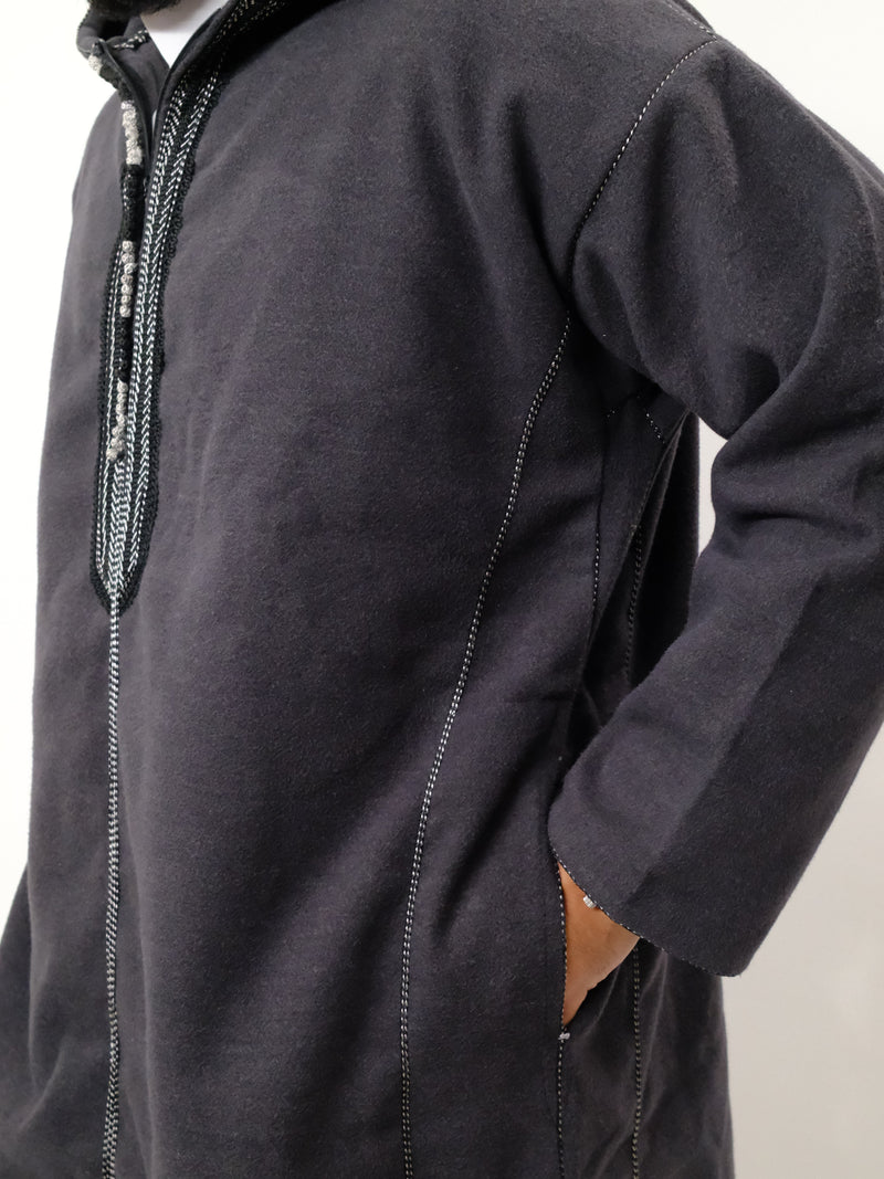 Premium Charcoal Djellaba