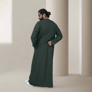 Dark Green & Gold Emirati Thobe