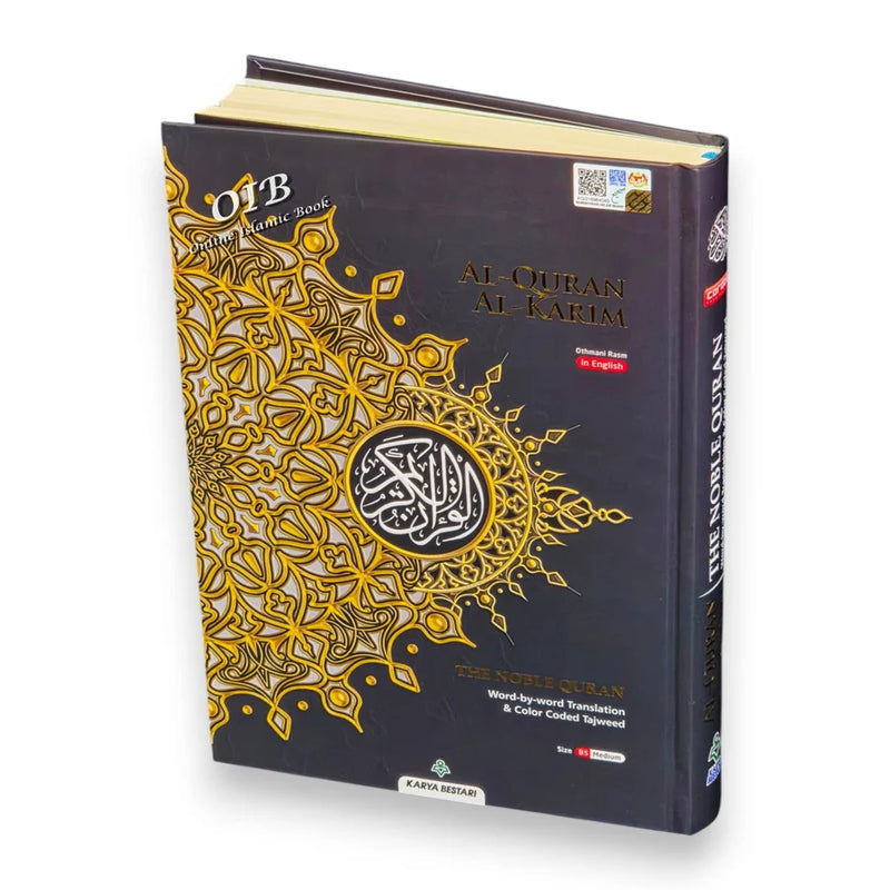 Maqdis Quran – Word-by-Word English-Arabic, Color-Coded Tajweed (B5)