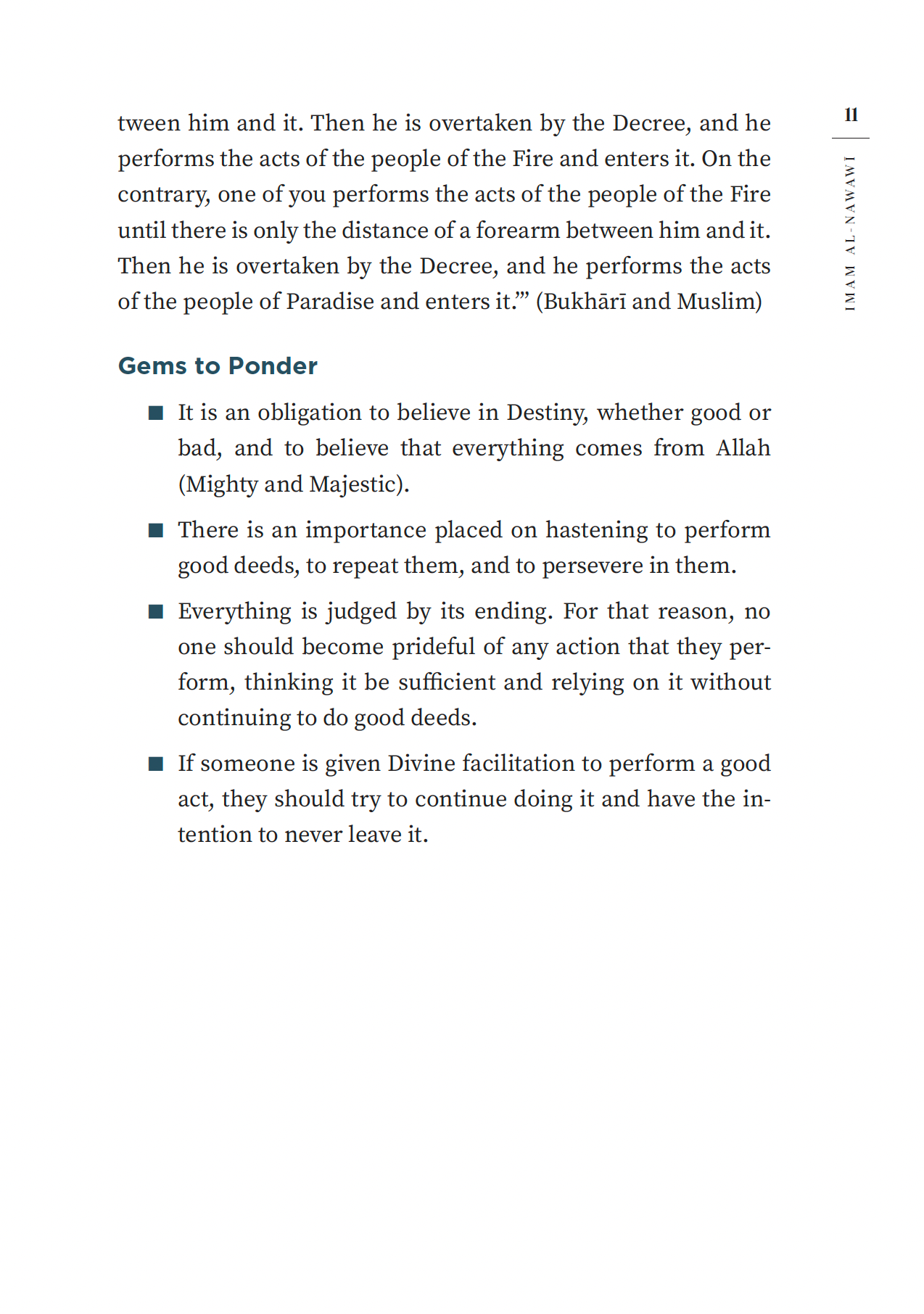 The 40 Hadith of Imam al-Nawawi