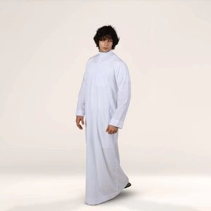 Collar Thobe Arctic White