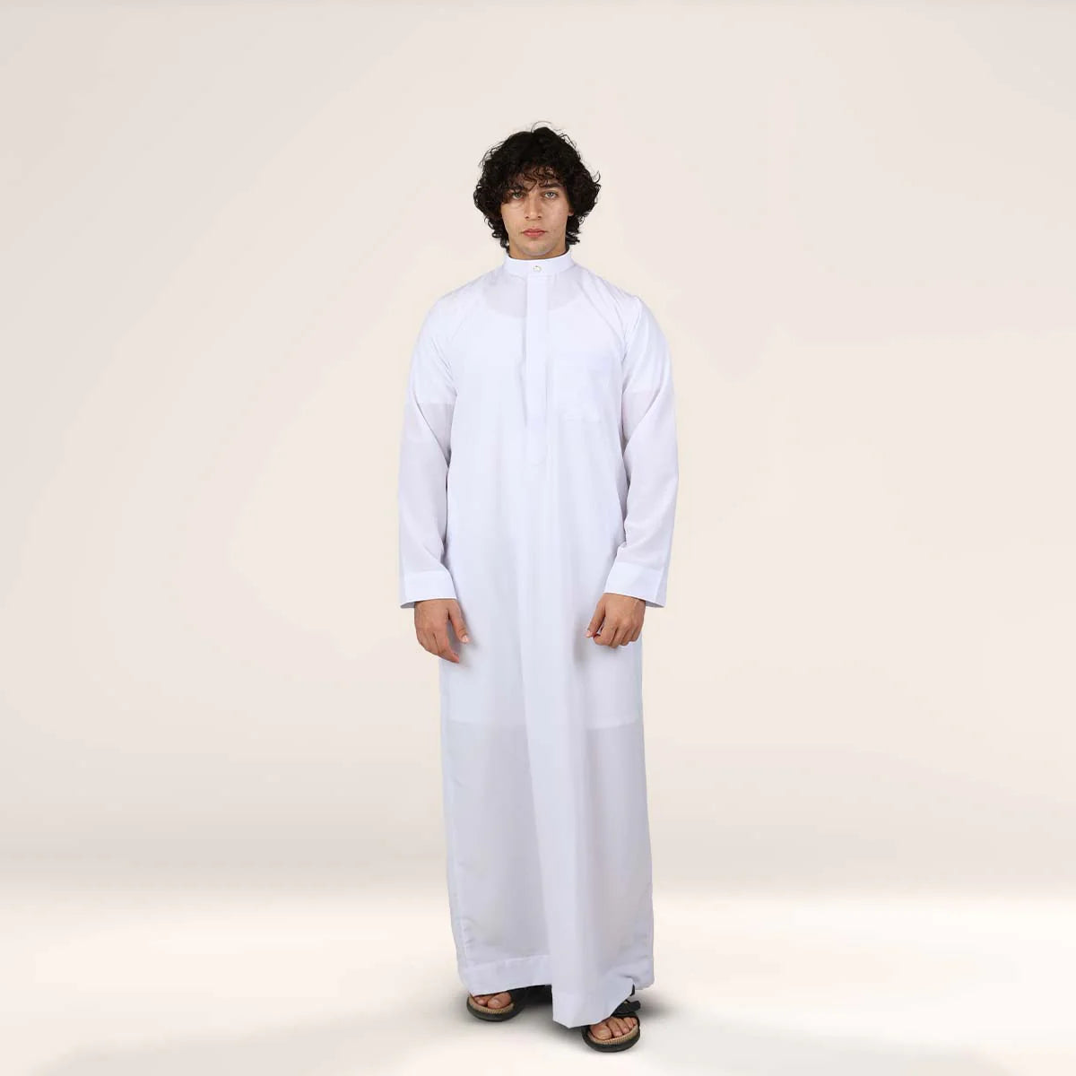 Collar Thobe Arctic White