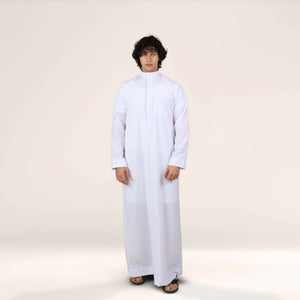 Collar Thobe Arctic White