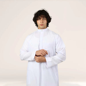 Collar Thobe Arctic White