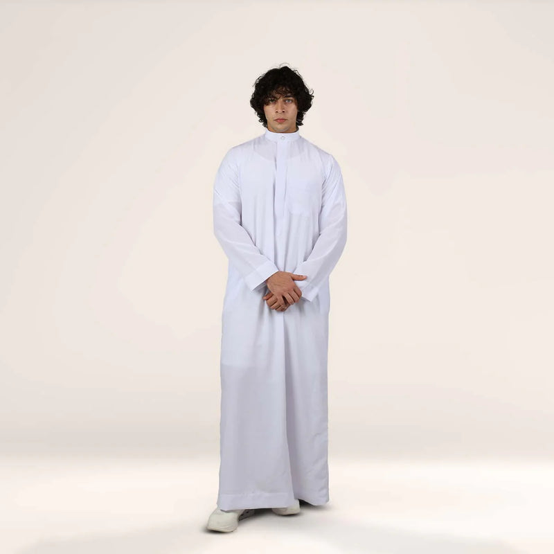 Collar Thobe Arctic White