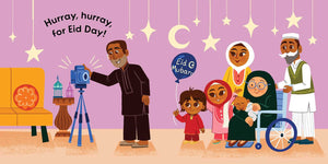 Excited for Eid (An Our Neighborhood Series Board Book for Toddlers Celebrating Islam) by Marzieh Abbas: Board Books; 26 pages / English