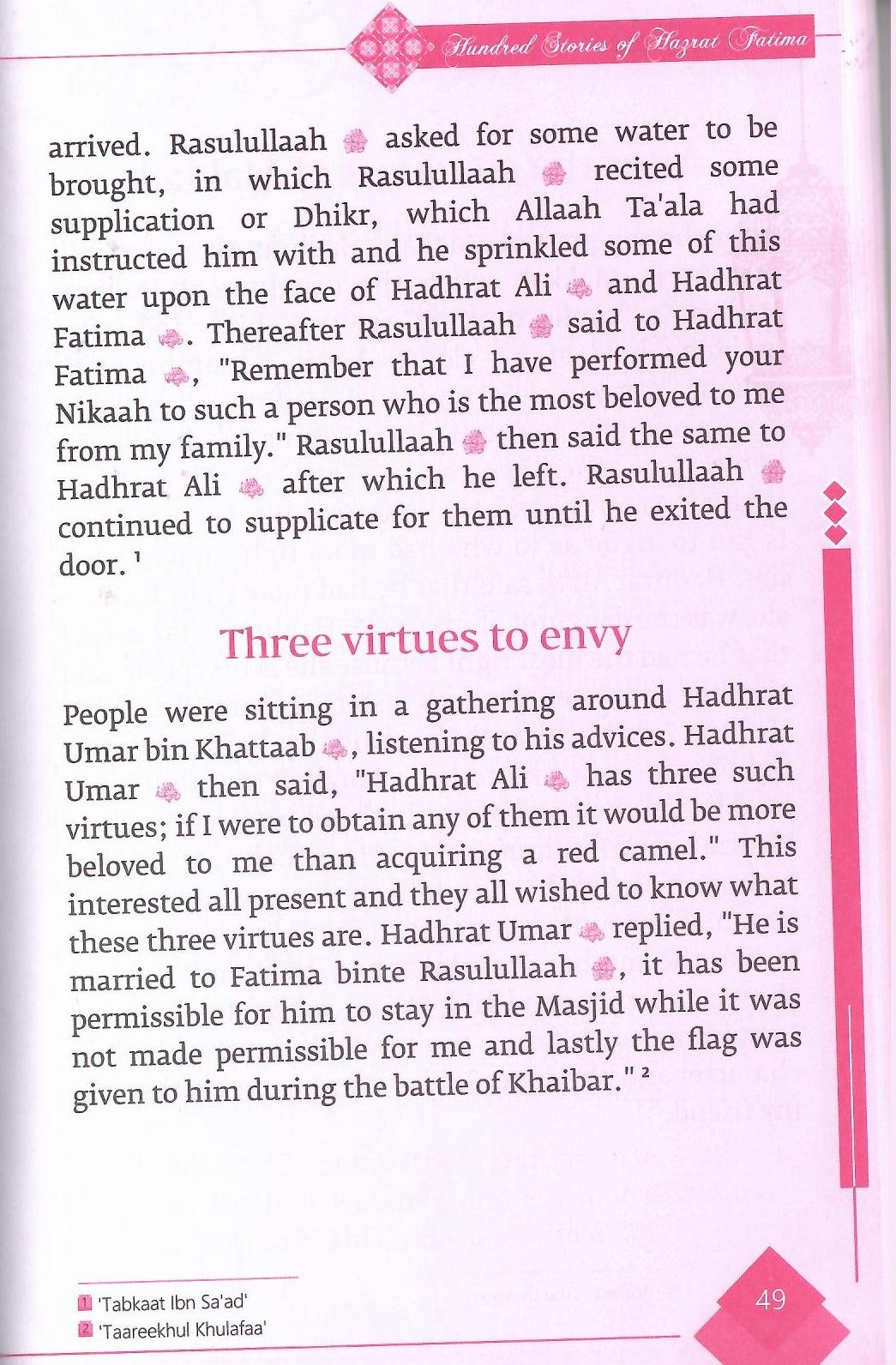 100 Stories Of Hadhrat Faatimah