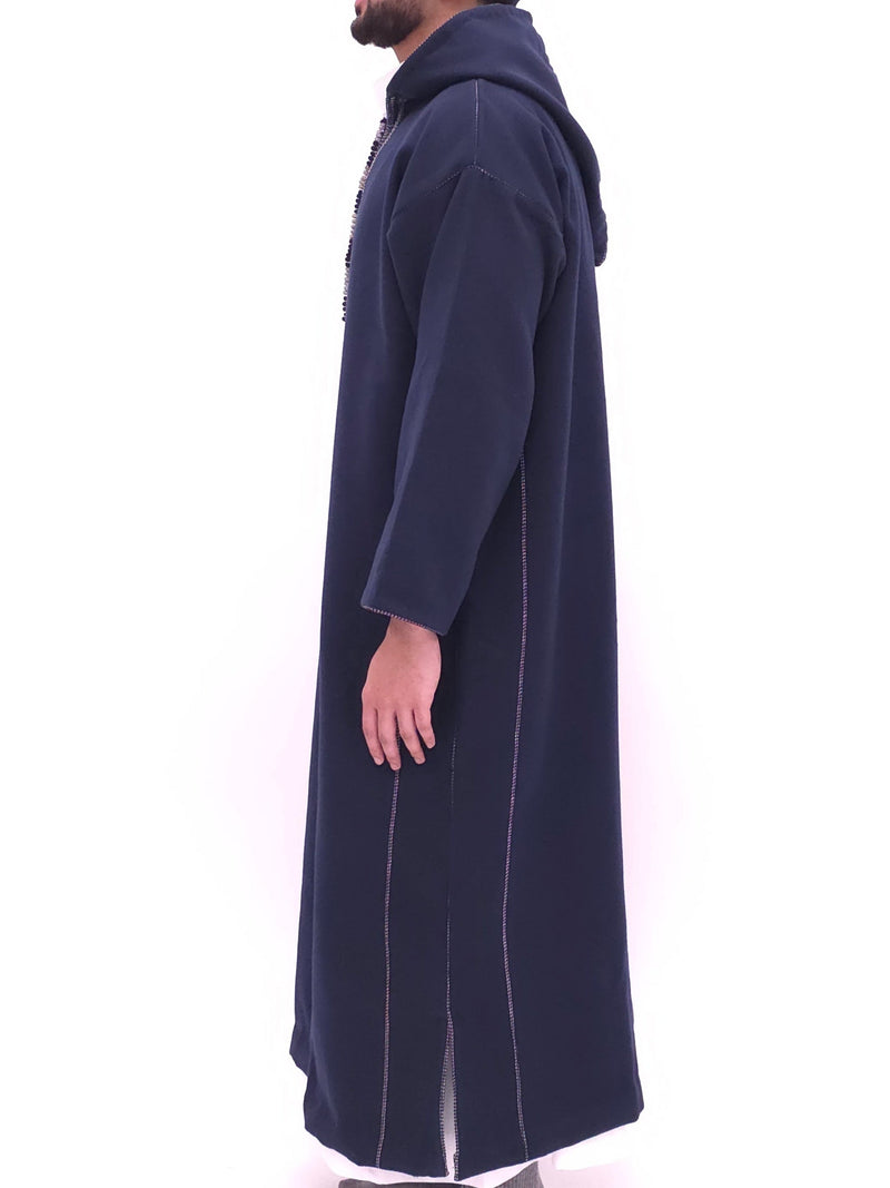 Premium Navy Blue Djellaba