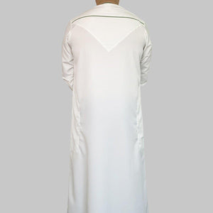 Off White Green Omani Dishdasha