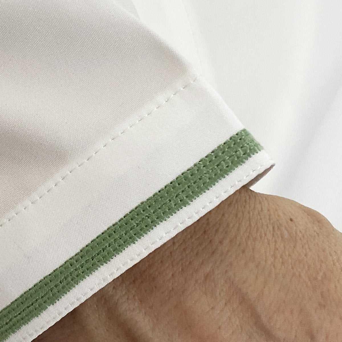 Off White Green Omani Dishdasha